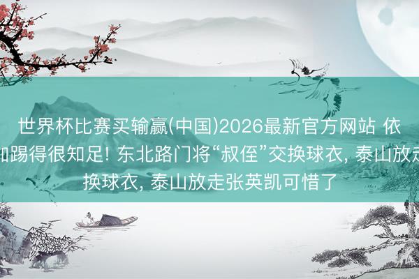 世界杯比赛买输赢(中国)2026最新官方网站 依木兰让马德鲁加踢得很知足! 东北路门将“叔侄”交换球衣， 泰山放走张英凯可惜了